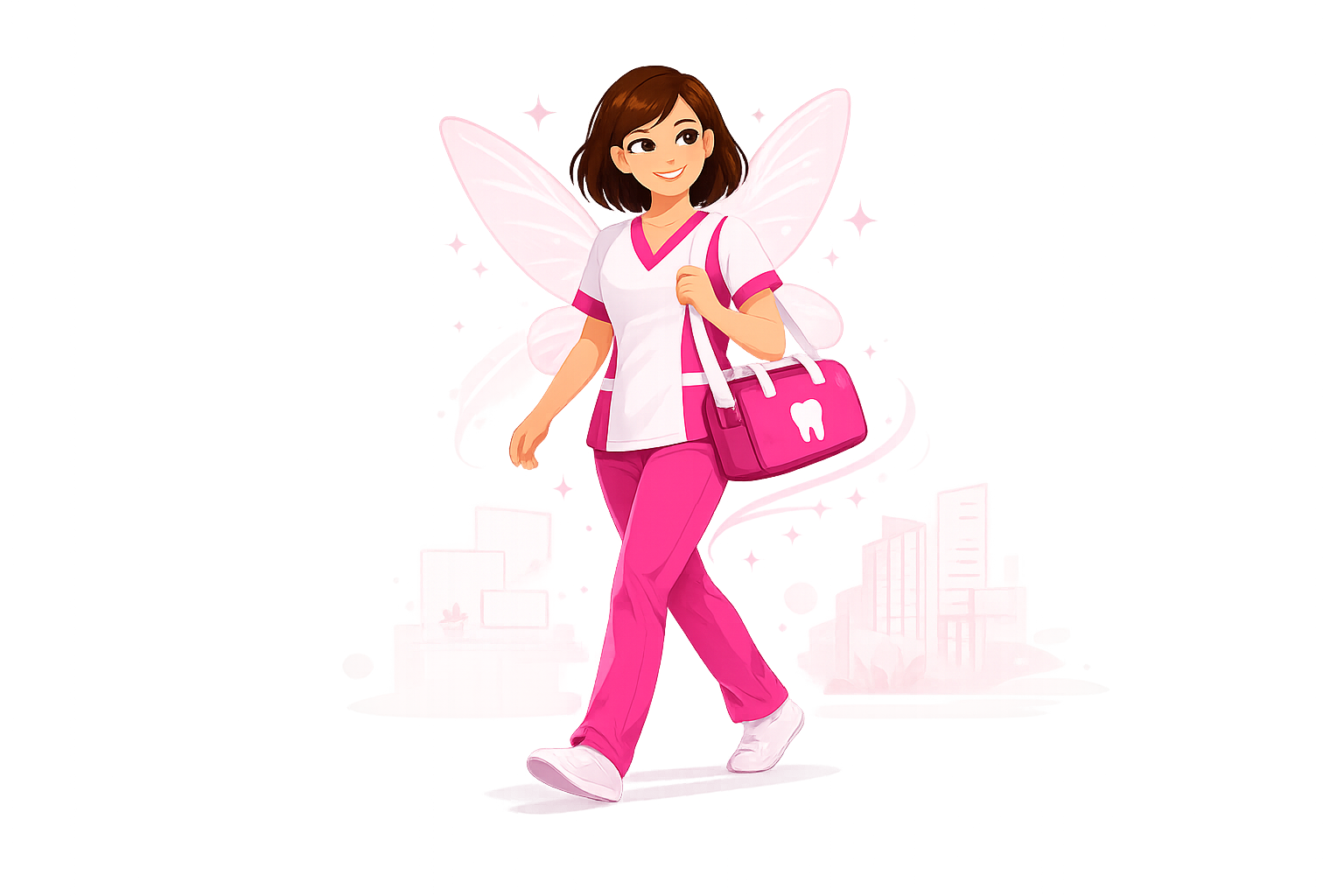 The Sparkle Fairy dental hygienist