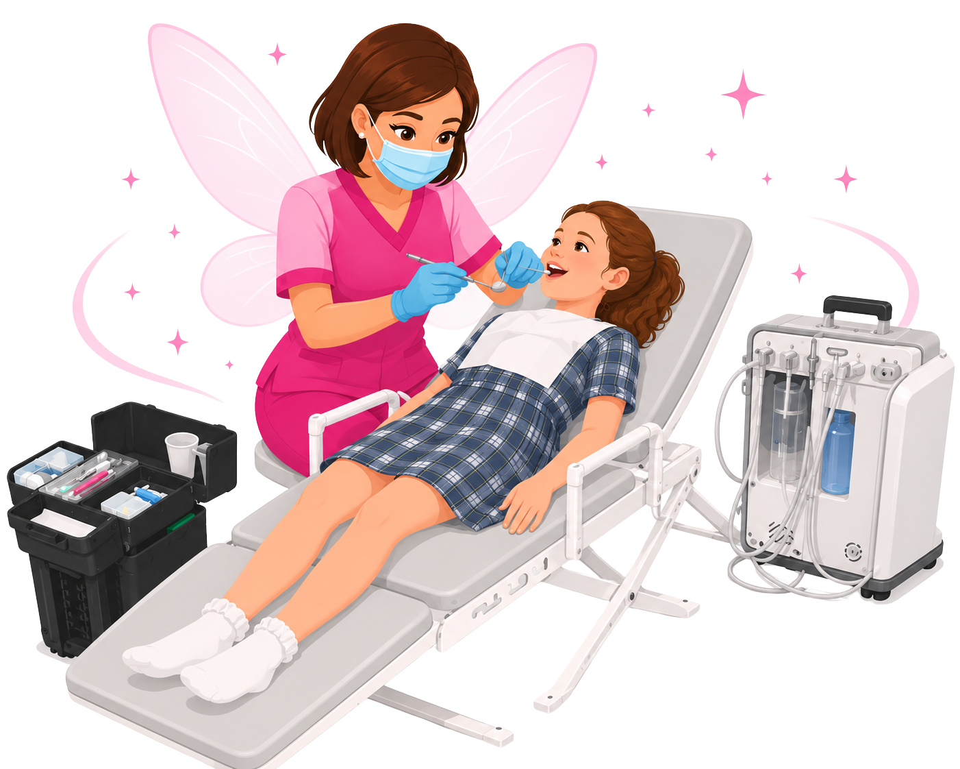 The Sparkle Fairy dental hygienist